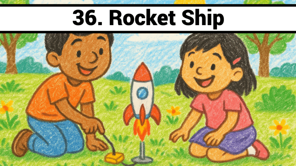 40 5-Finger Pieces for Piano-Rocket Ship